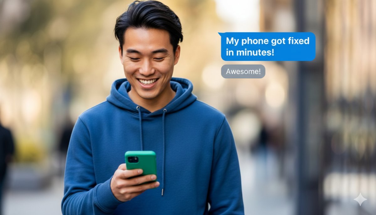 My Phone Got Fixed in Minutes SIMSIM Repairs 80 Flinders ST VIC 3000