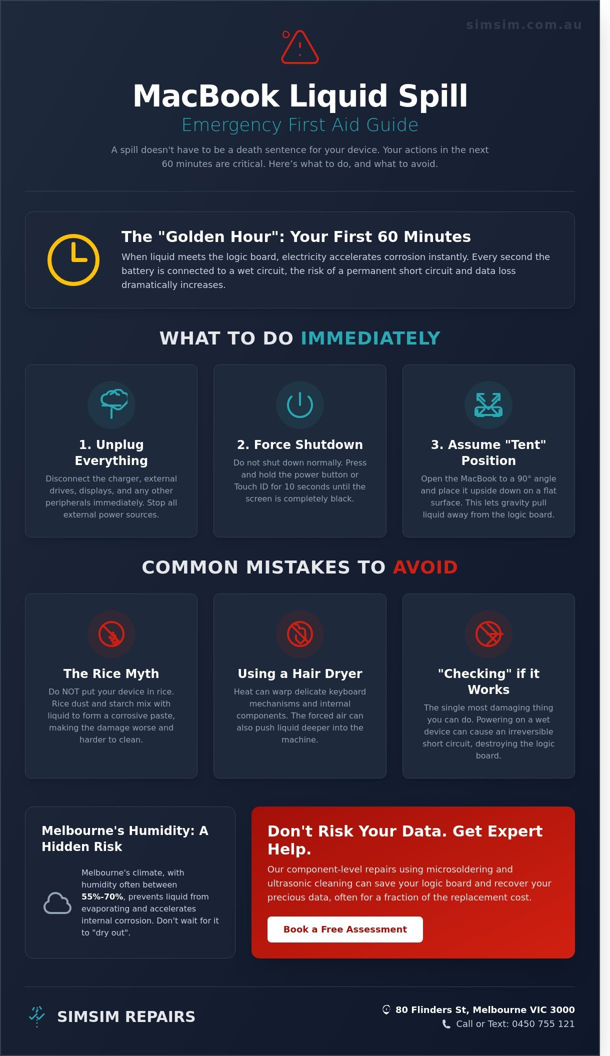 MacBook Liquid Damage Repair Melbourne: Professional Logic Board Fixes