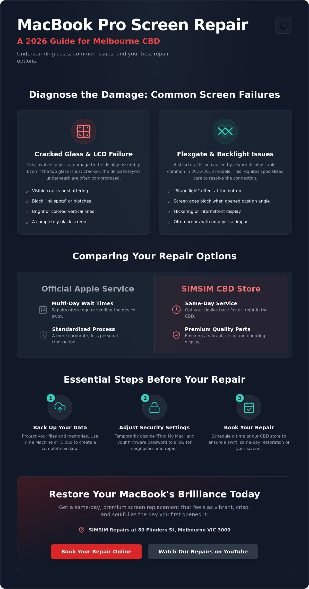 MacBook Pro Screen Repair Cost Melbourne: 2026 Price & Service Guide
