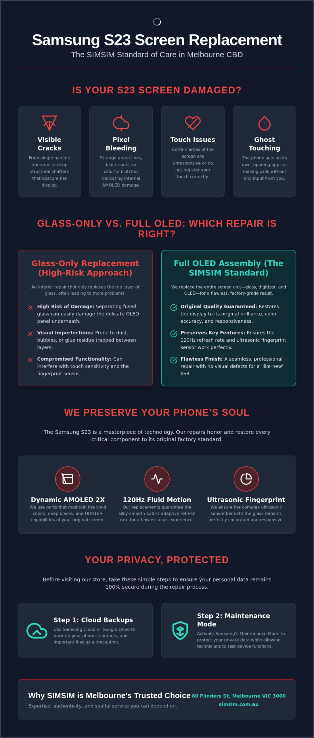 Samsung S23 Screen Replacement Melbourne: Expert CBD Service (2026)