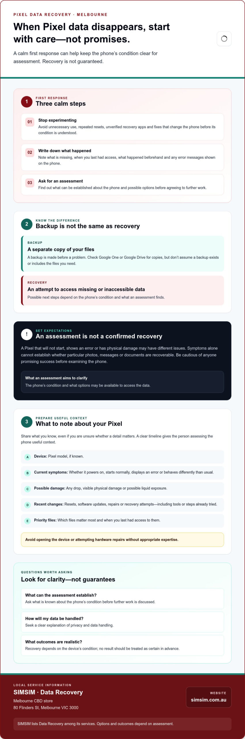 Google Pixel Data Recovery Melbourne: Expert Help Guide