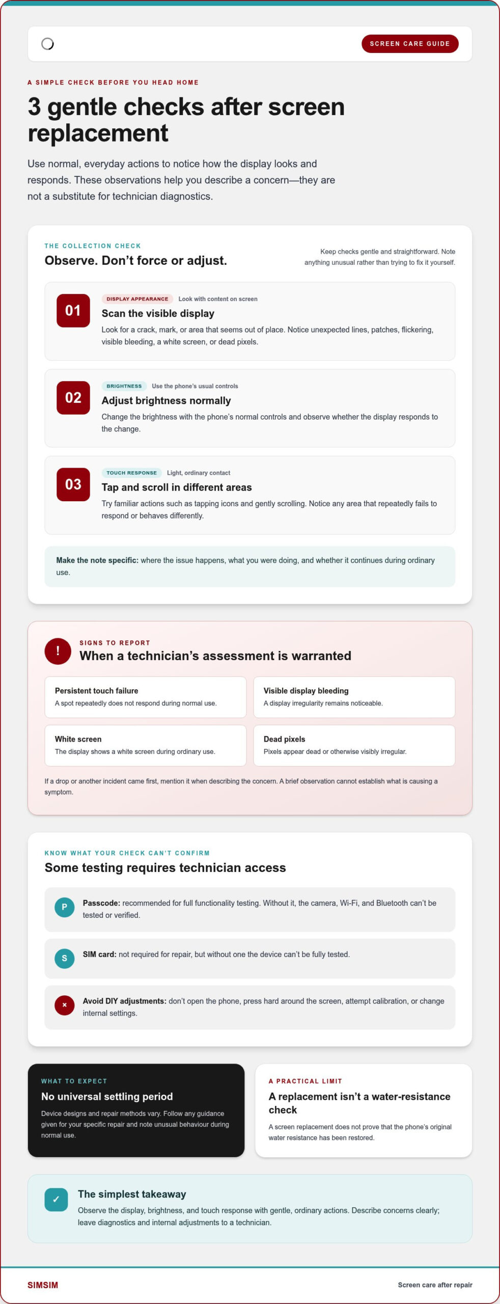 Care Tips After Screen Replacement: A Practical Checklist